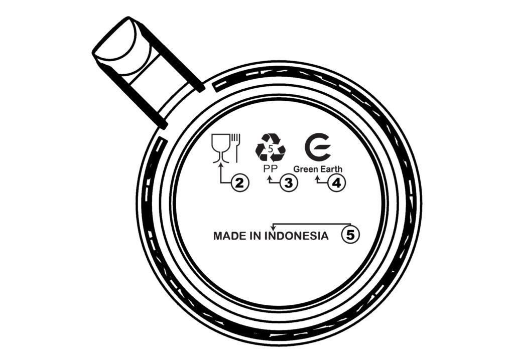 SPEK GELAS LOGO PP